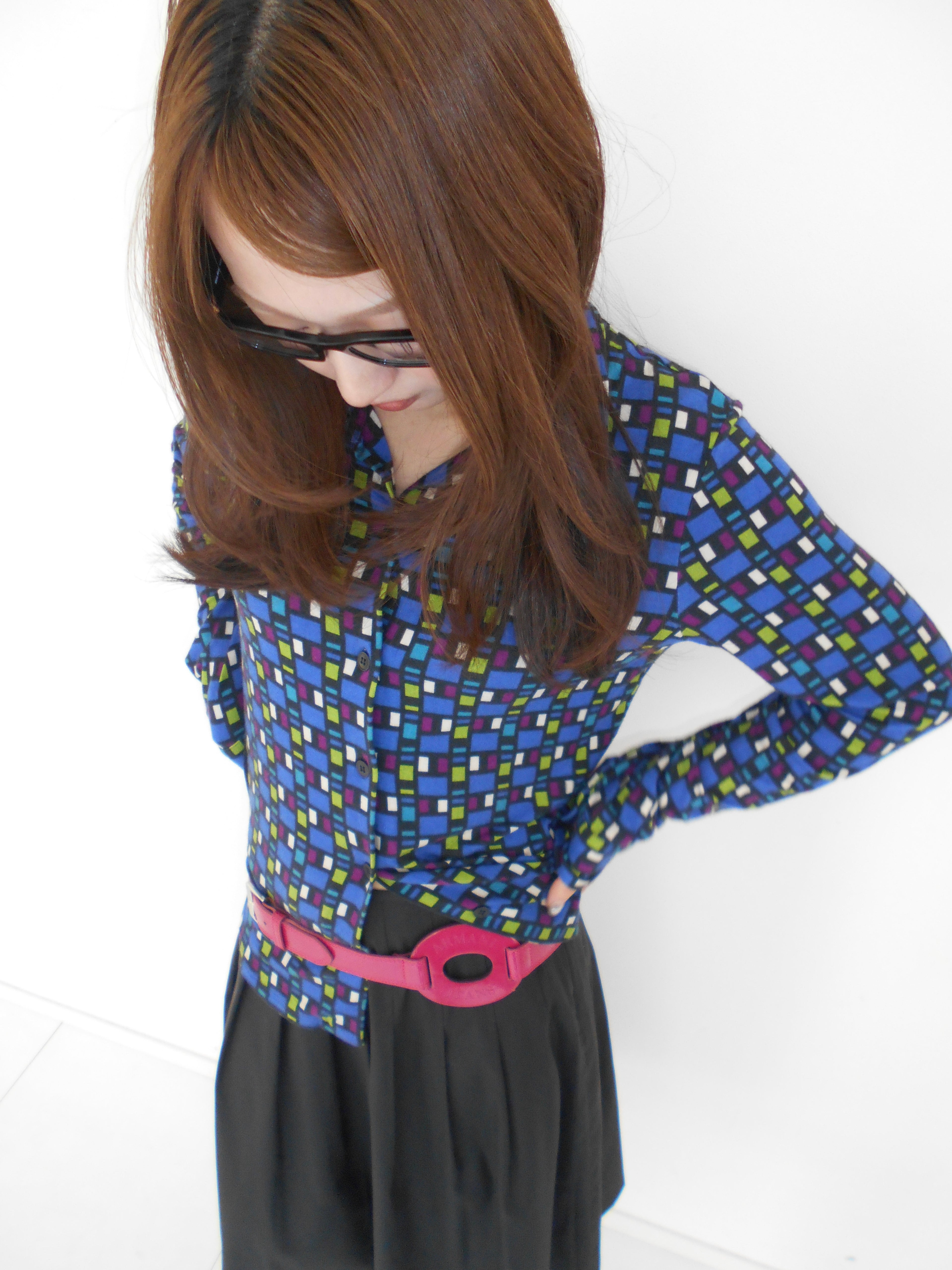 agnes b. patterned cotton shirt