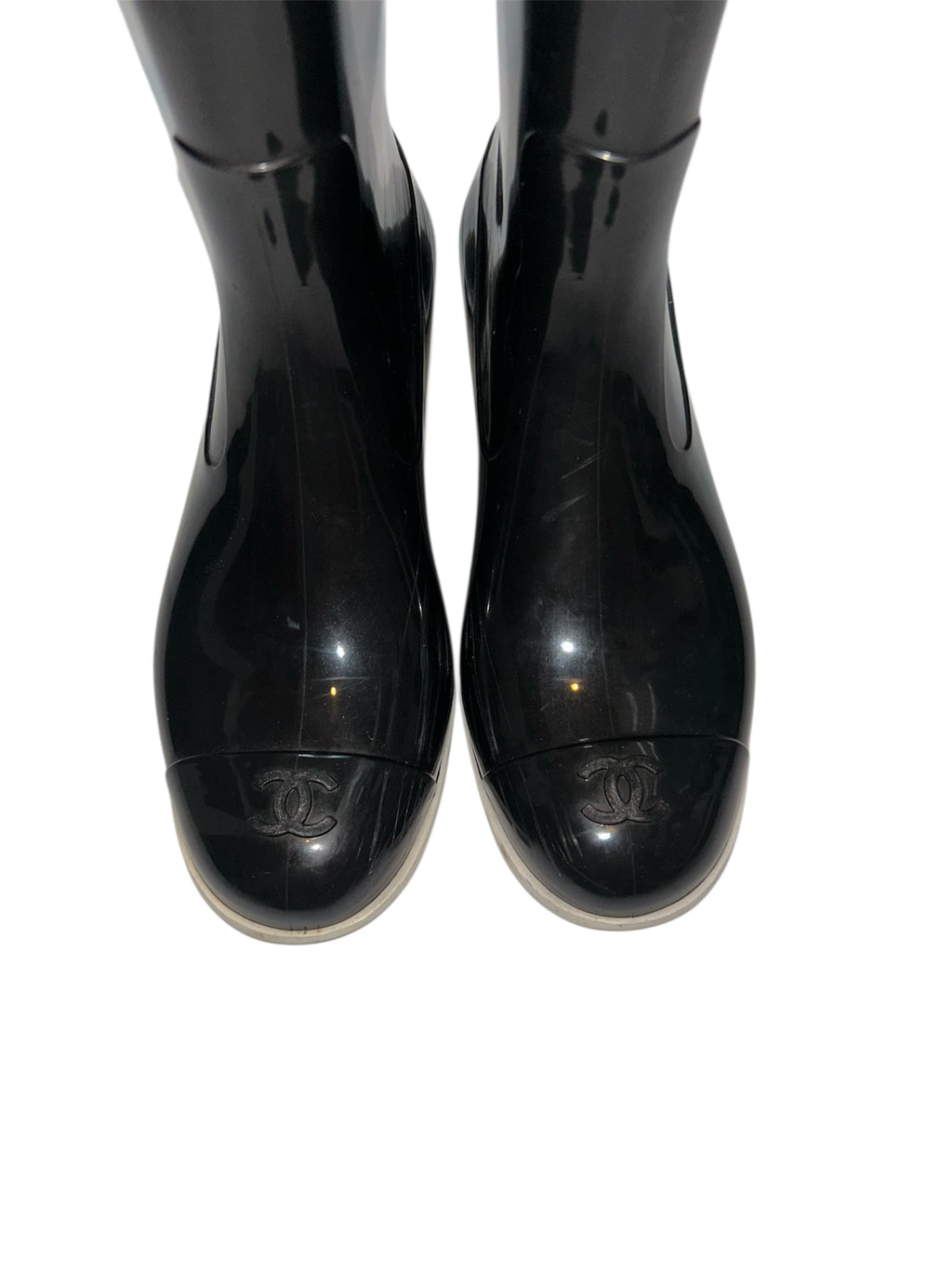 CHANEL rain boots
