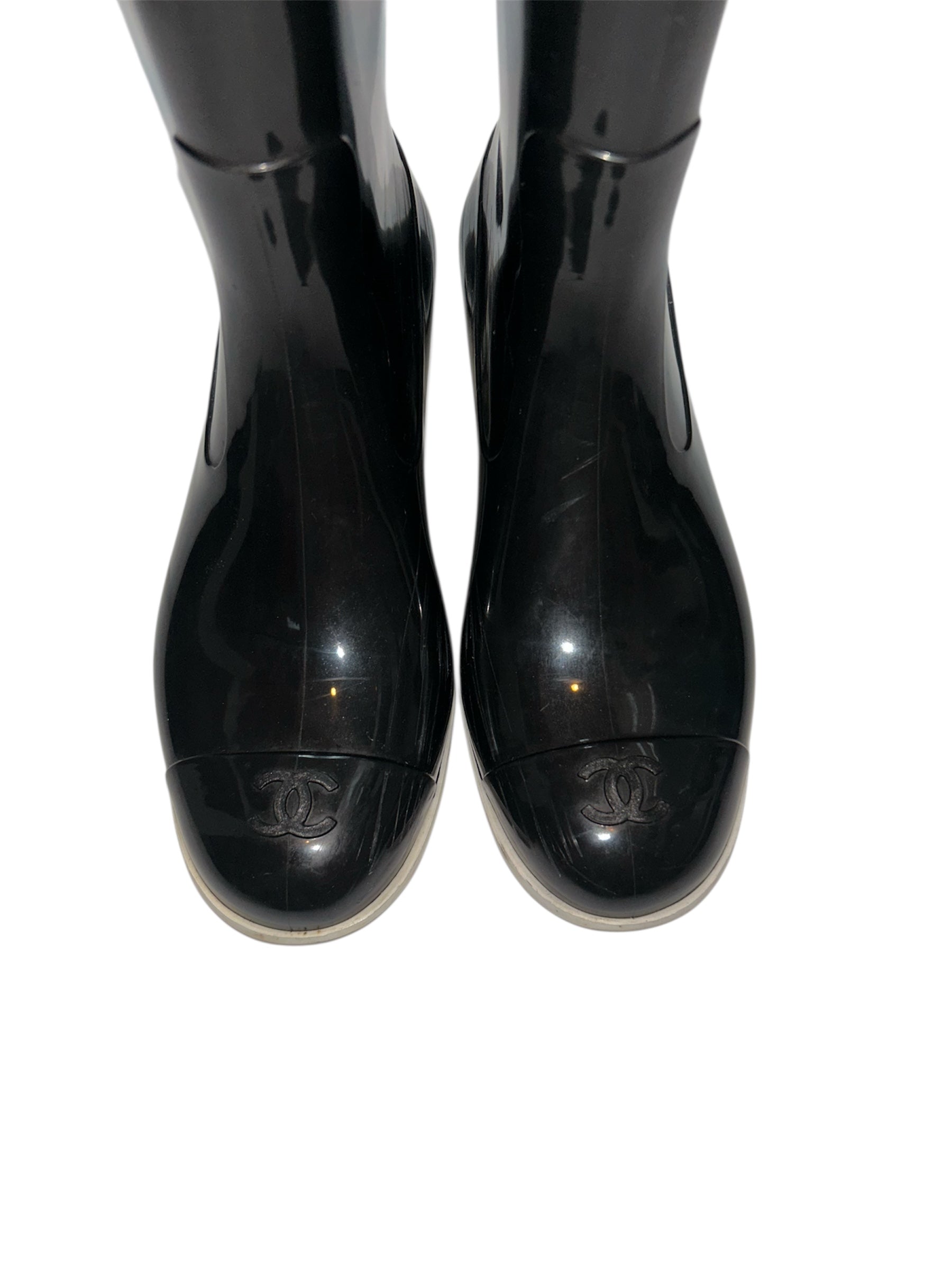 CHANEL rain boots
