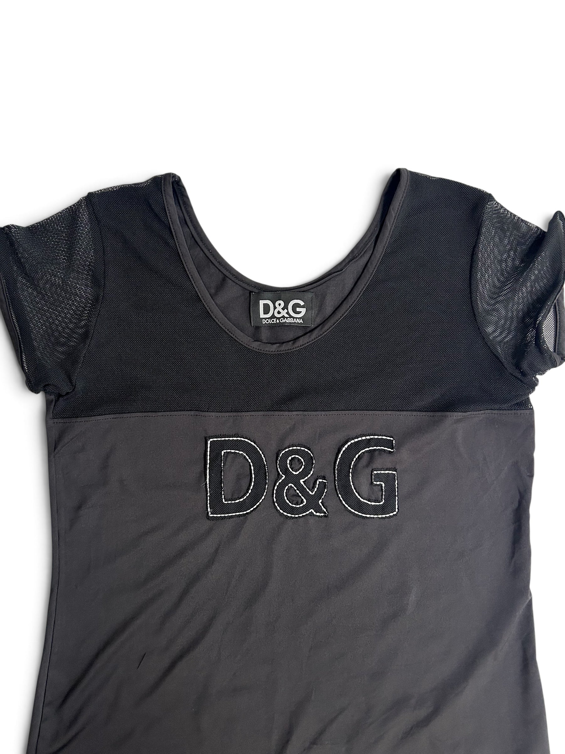 D&G black logo dress