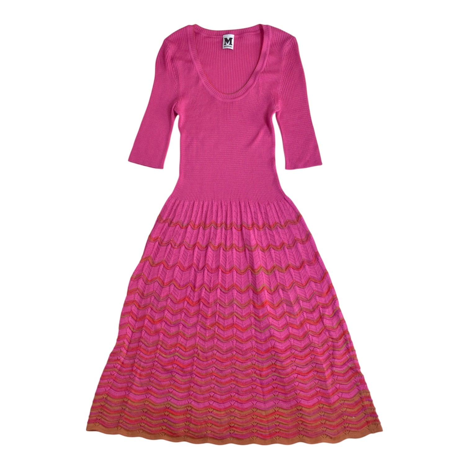 MISSONI pink knit dress