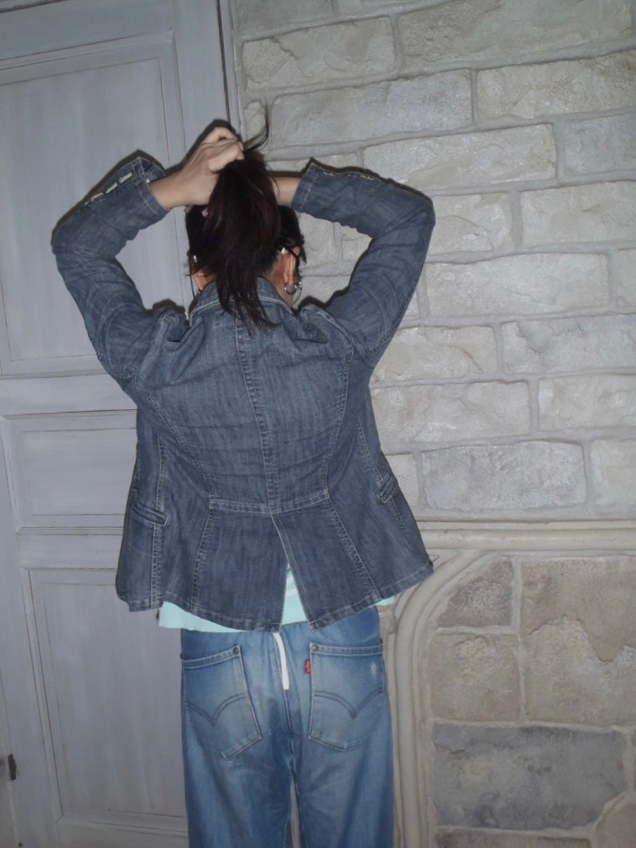 Vintage tailored denim jacket