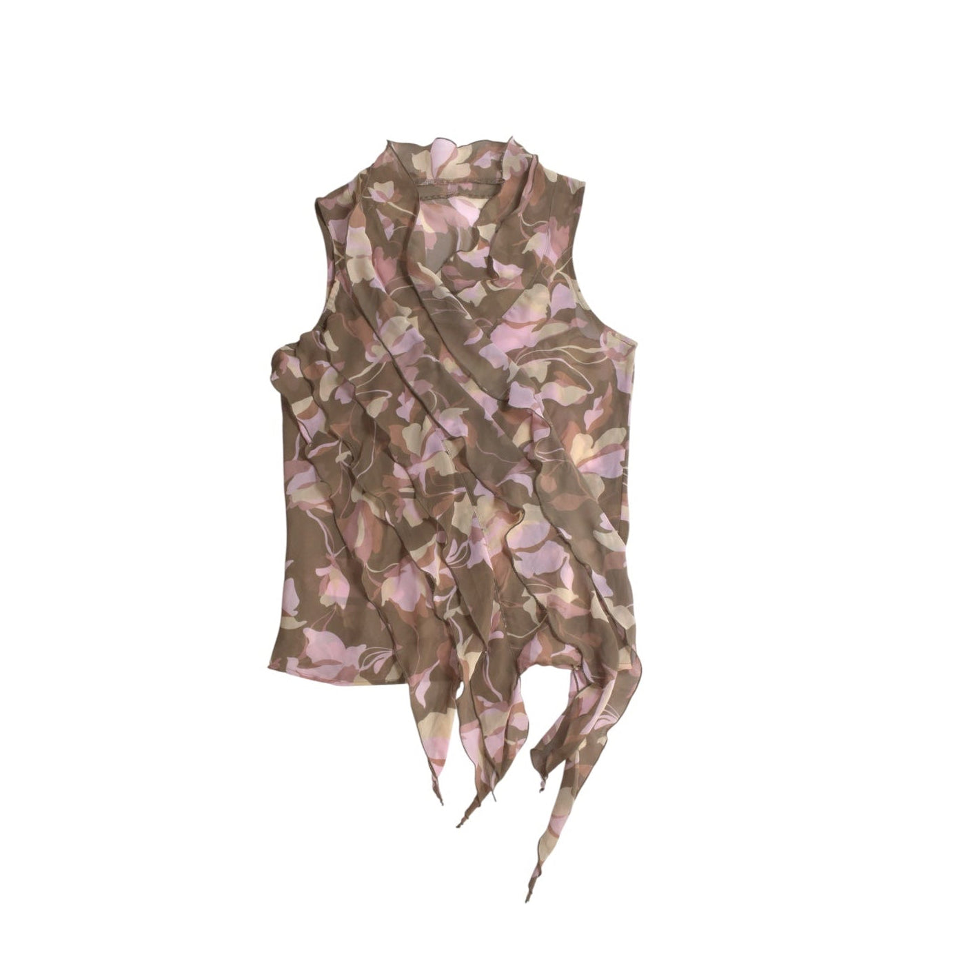 flower sheer tank top
