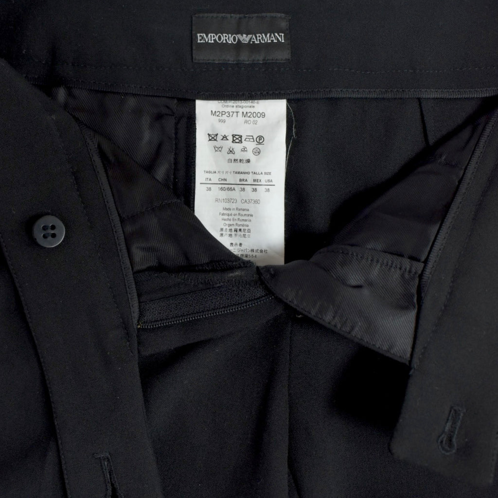 EMPORIO ALMANI black straight pants