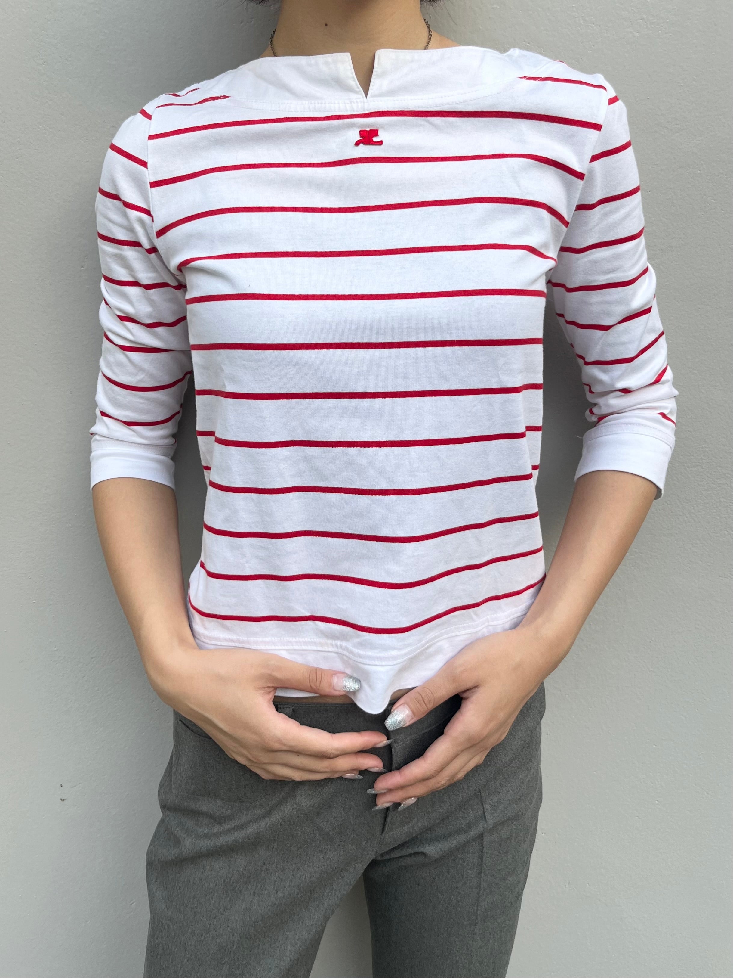 Courreges border tops