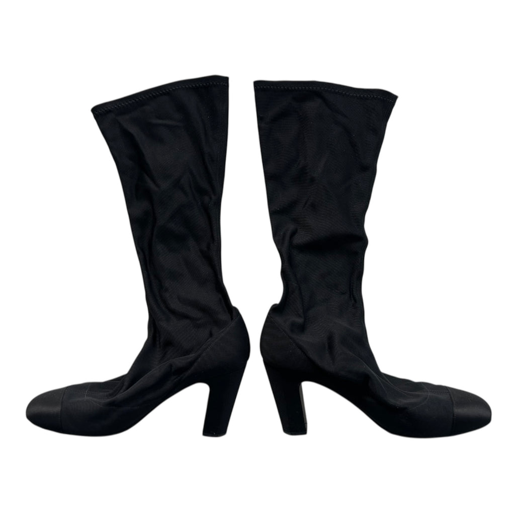 CHANEL flower corsage boots