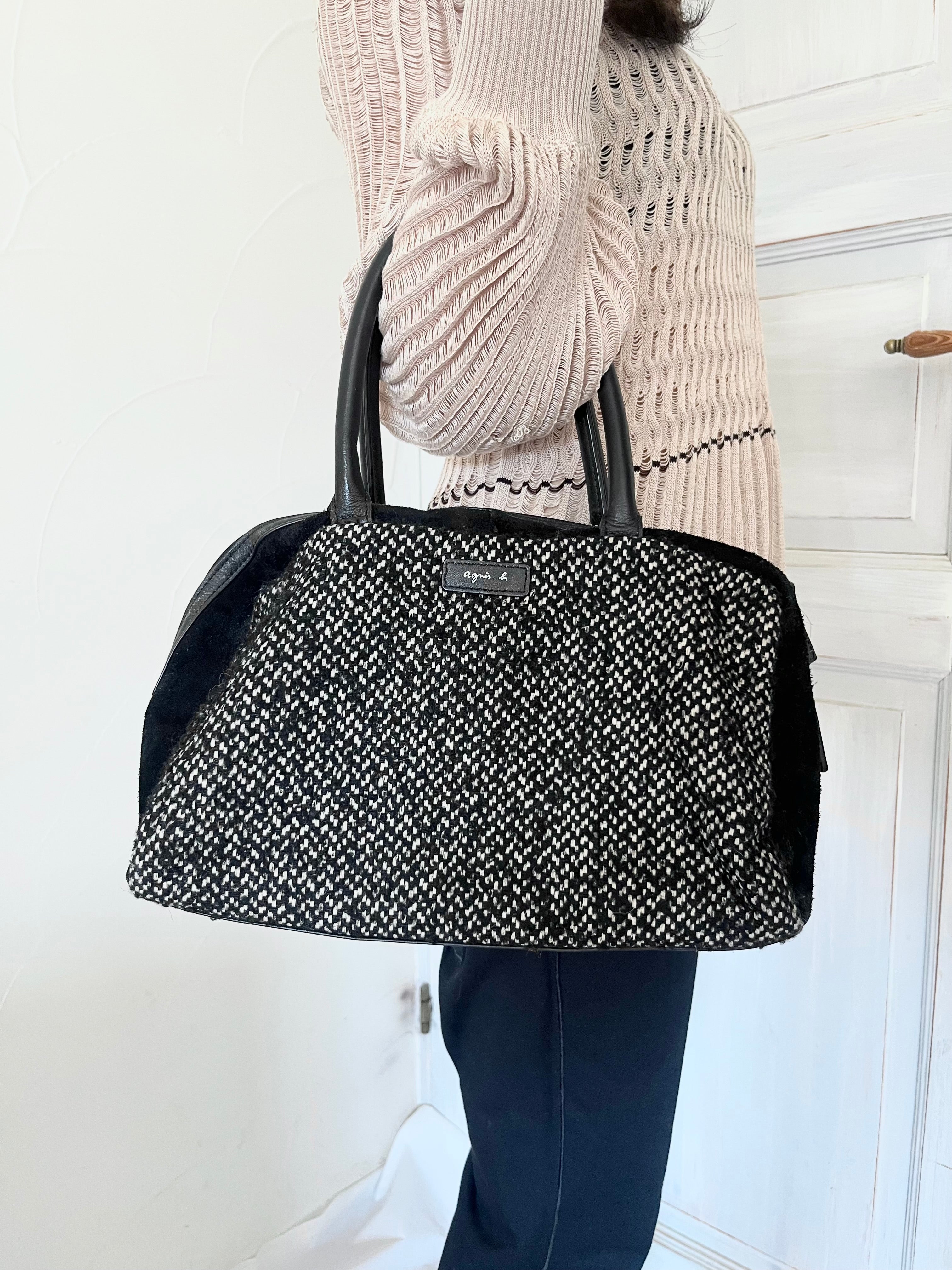 agnes b. wool hand bag