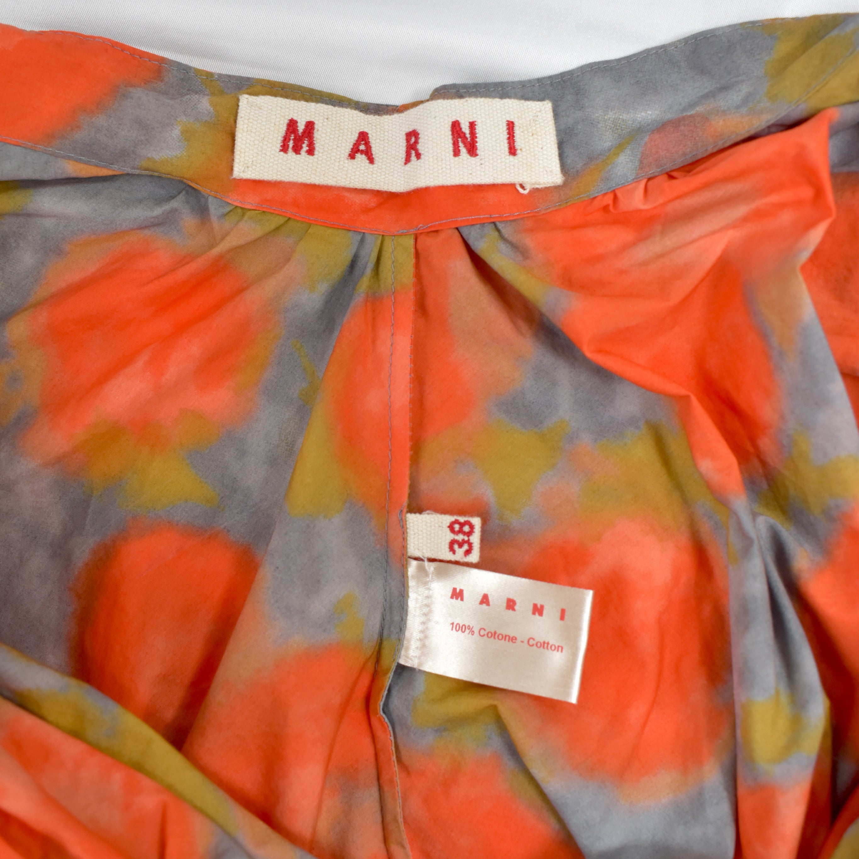 MARNI orange dyeing top