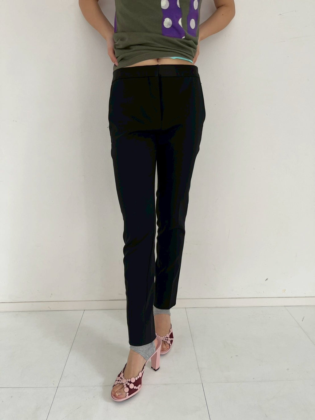 MIU MIU black line pants