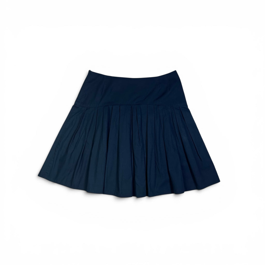 MIUMIU navy pleats skirt