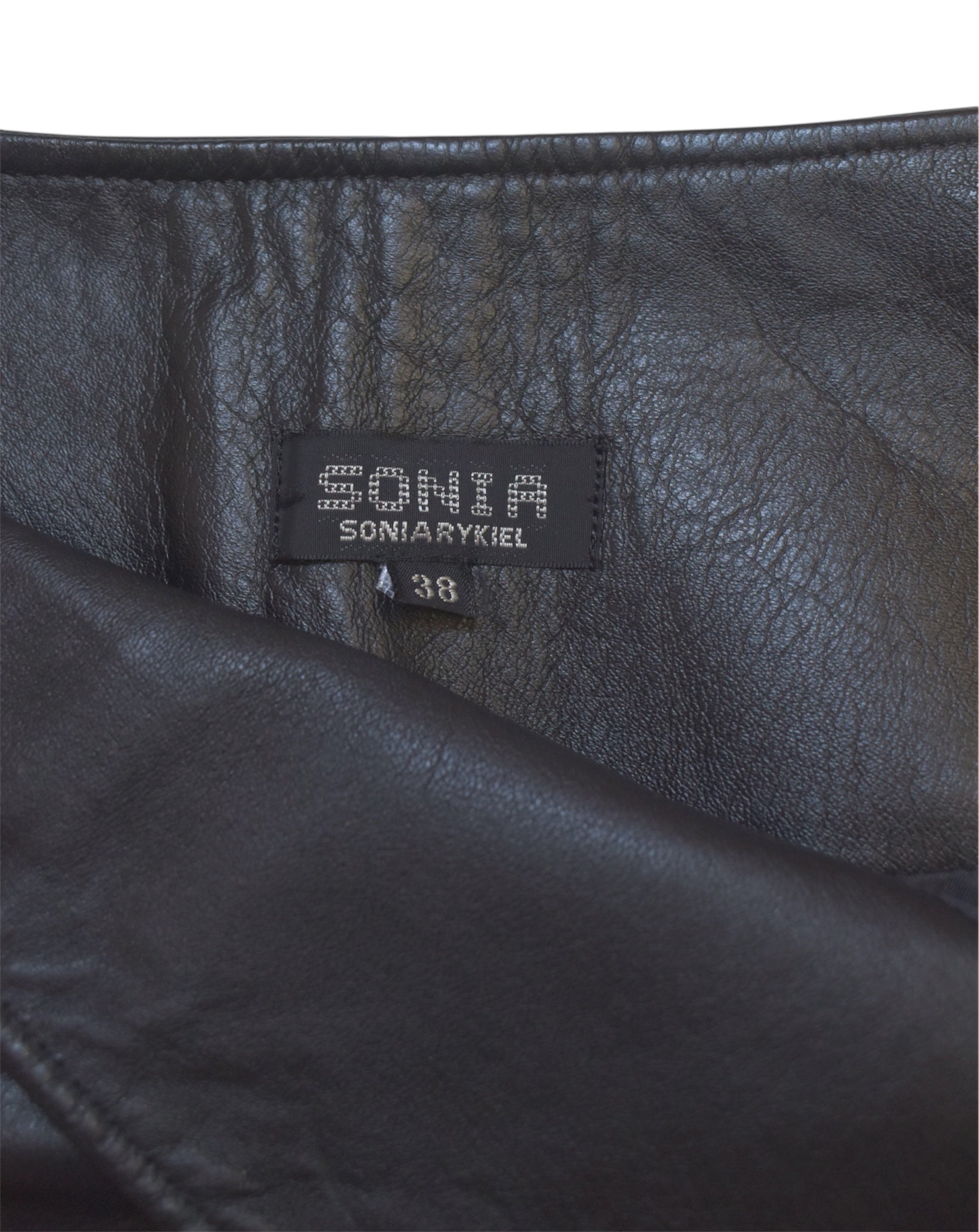 Sonia Rykiel leather skirt