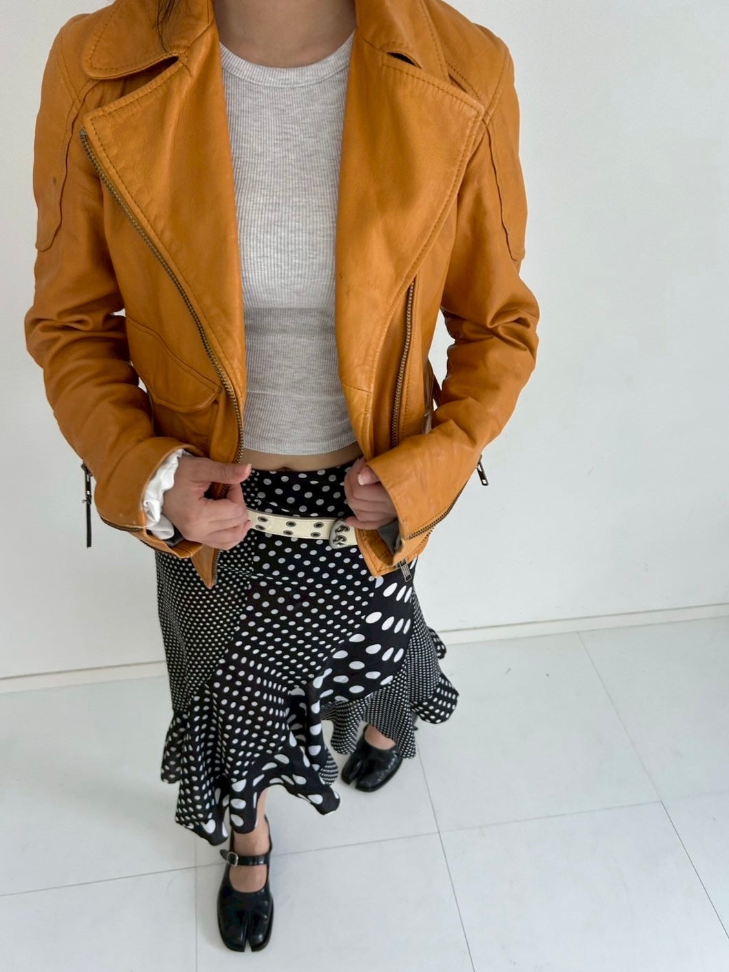 DIESEL light brown riders jacket