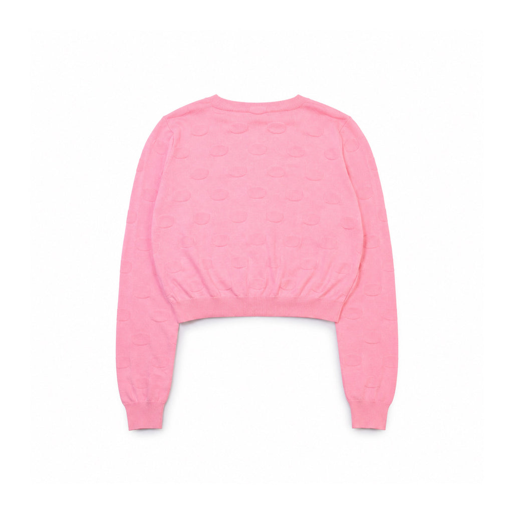See by chloe pink dot cardigan