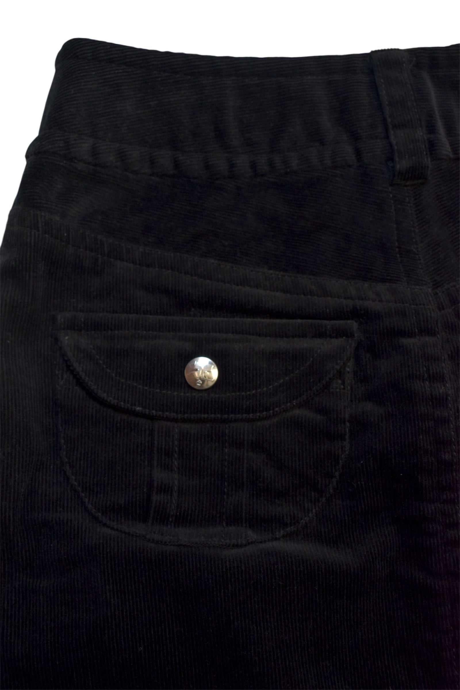 Courreges corduroy black skirt