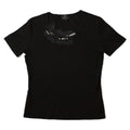 LANVIN black corsage top