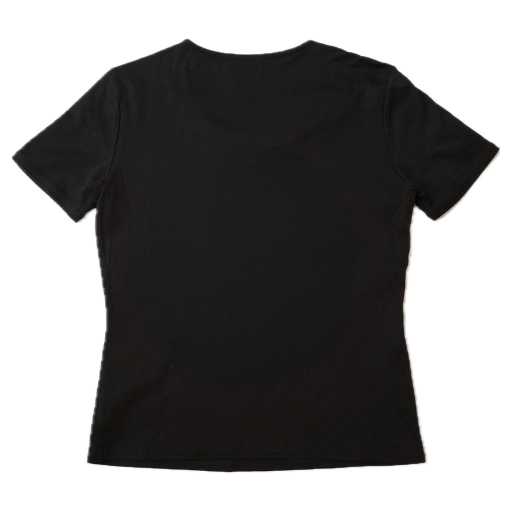 LANVIN black corsage top