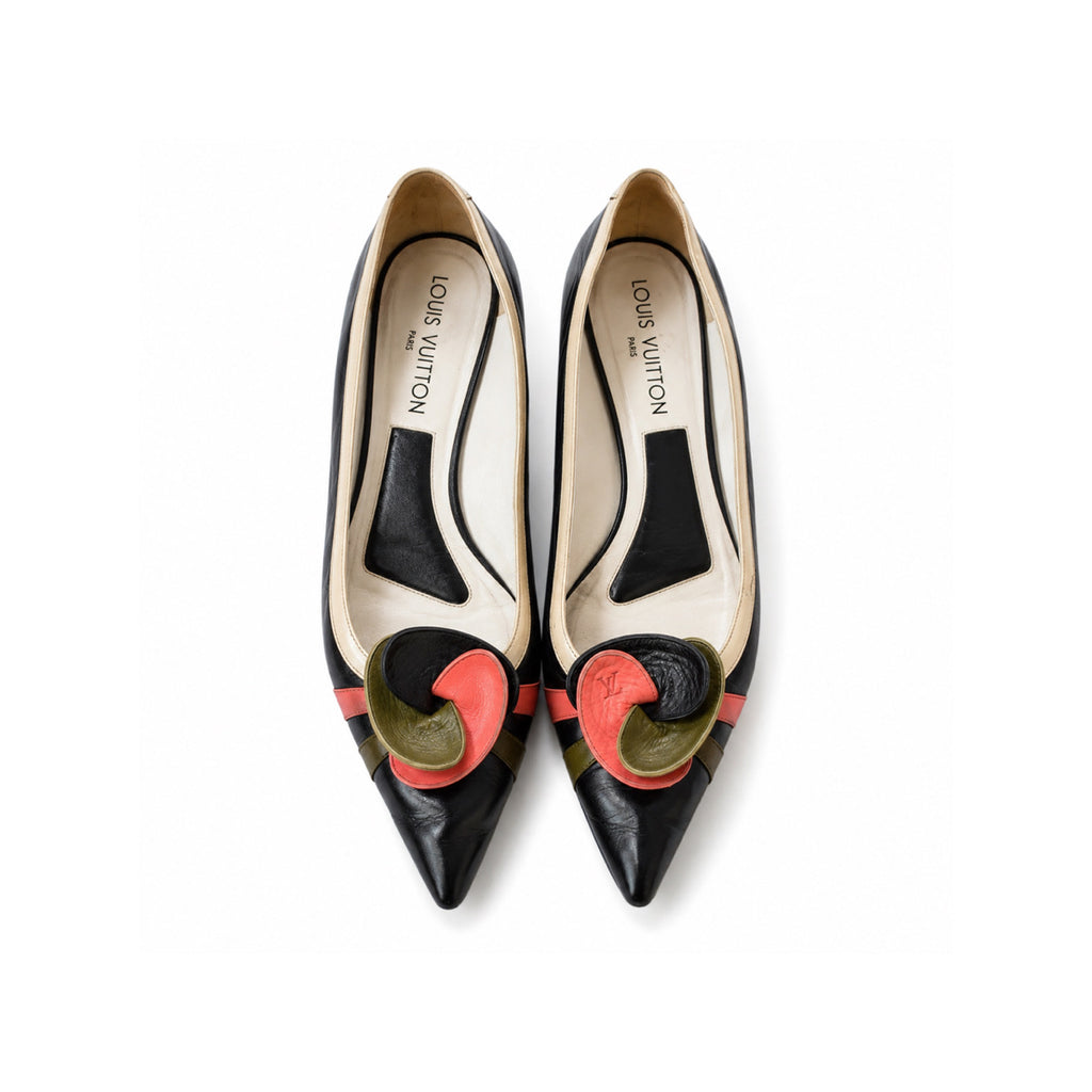 Louis Vuitton flower flat shoes