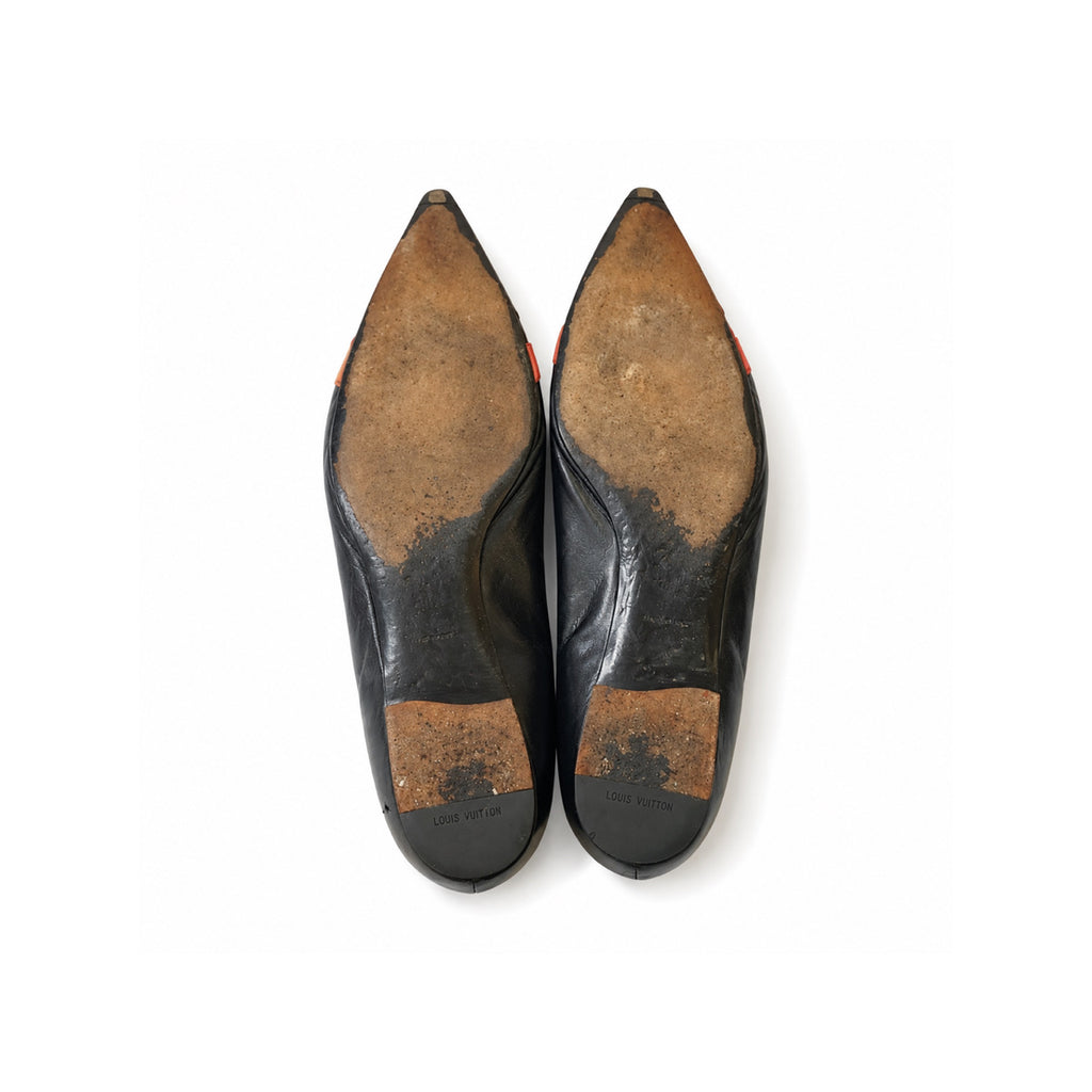 Louis Vuitton flower flat shoes