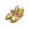 Prada gold sandals