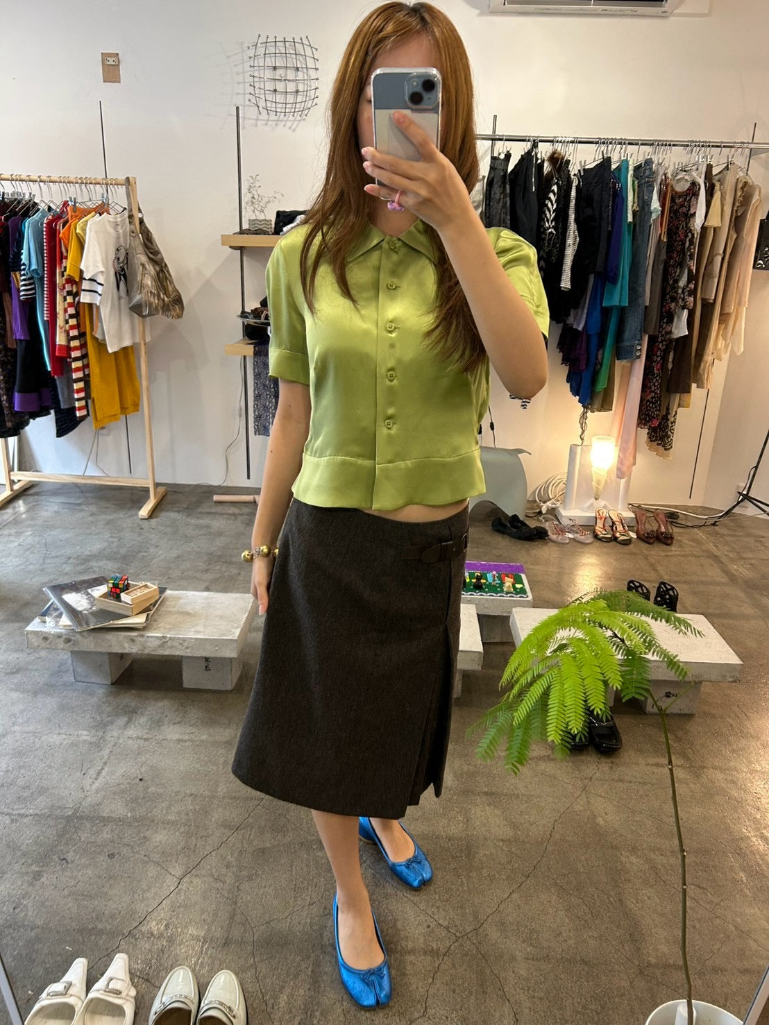 EMPORIO ARMANI green top