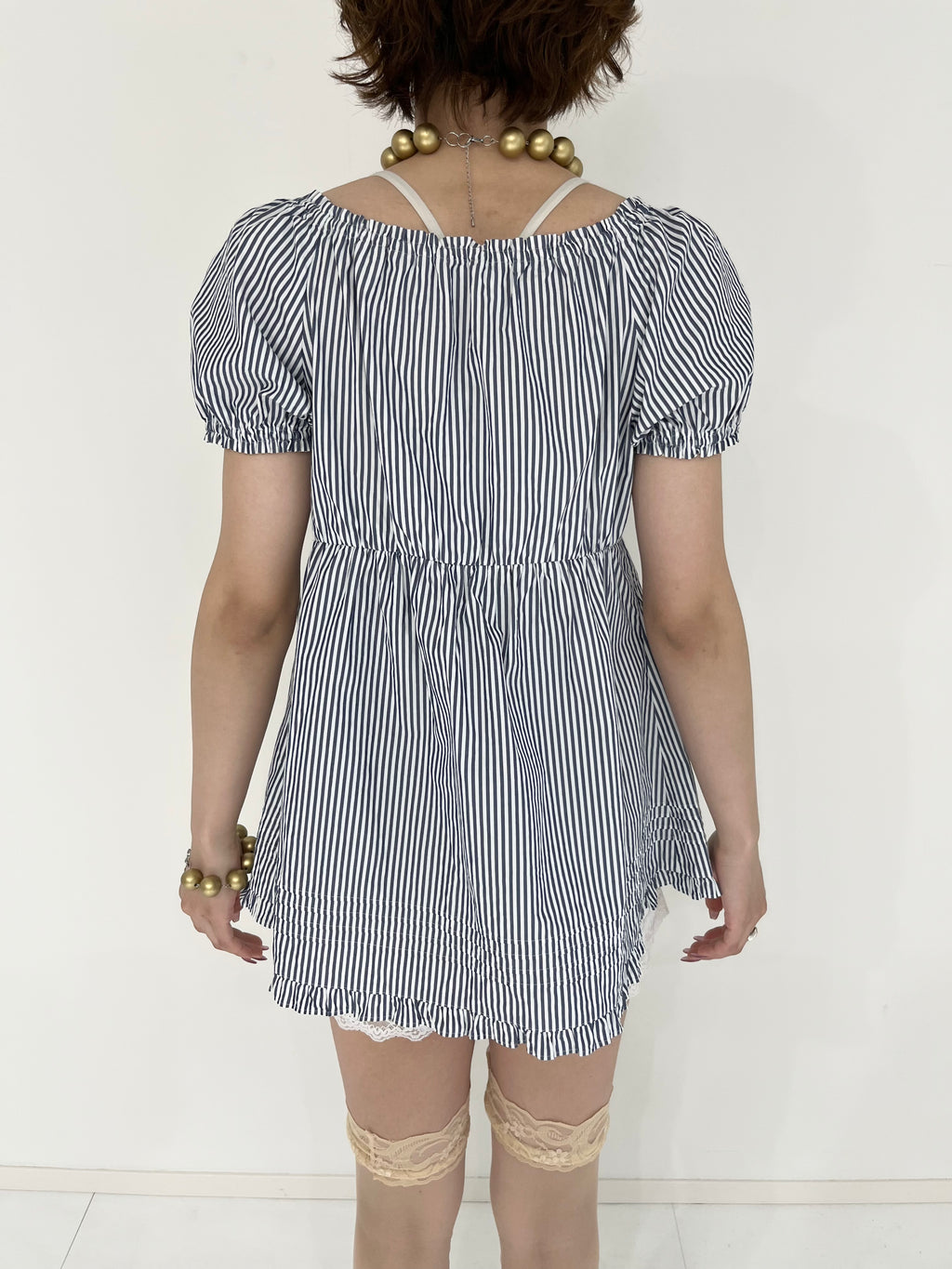Burberry blue label stripe  tunic