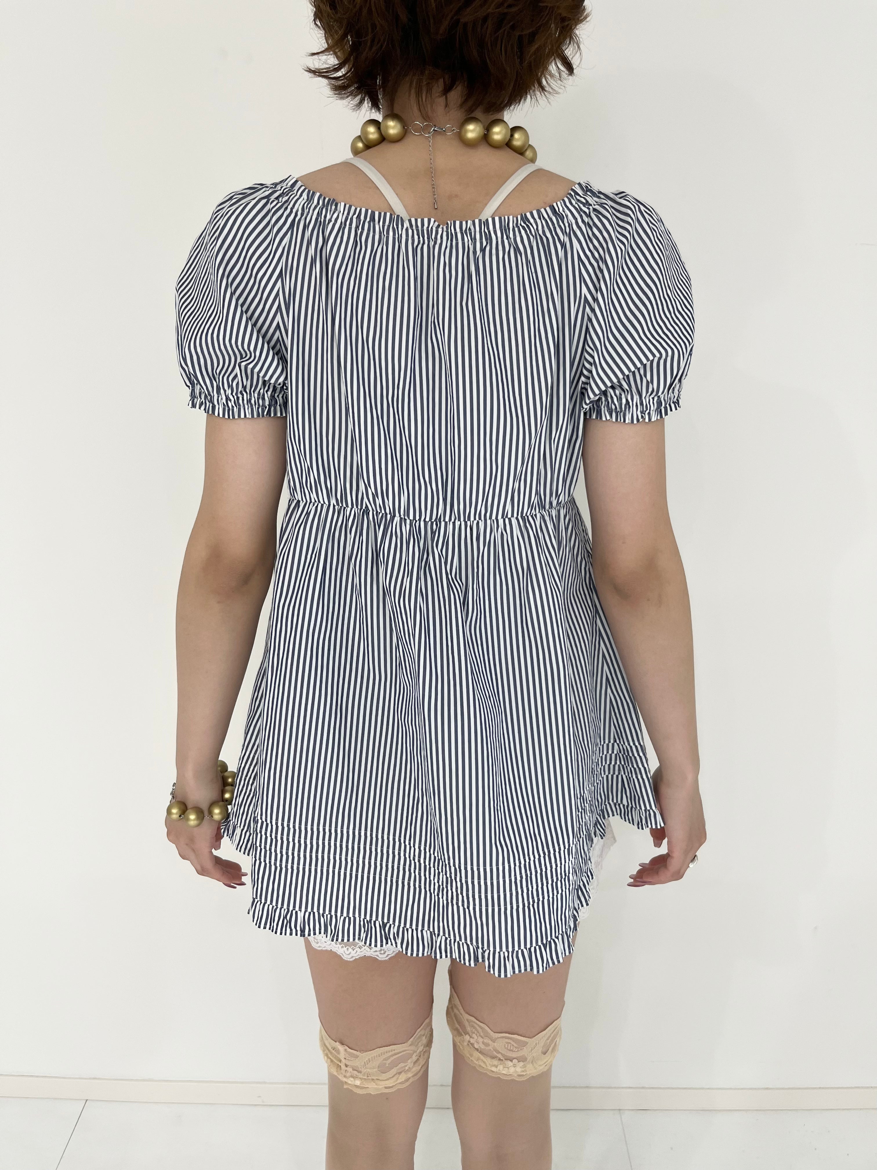 Burberry blue label stripe  tunic