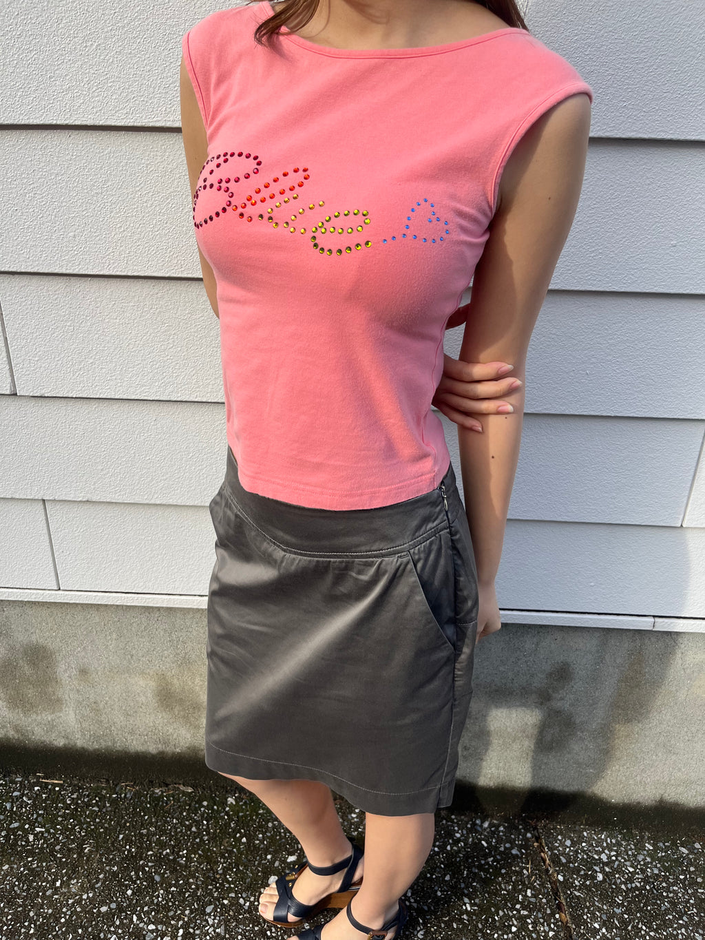 Burberry pink tank top