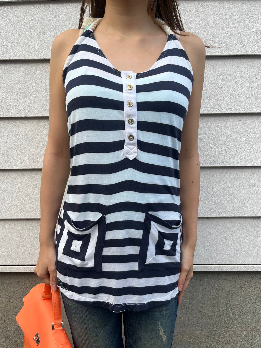 ARMANI jeans border manine top