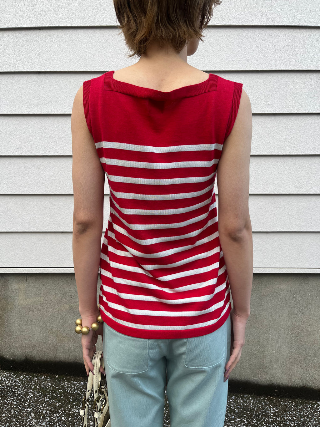 Jean-Paul Gaultier border tank top
