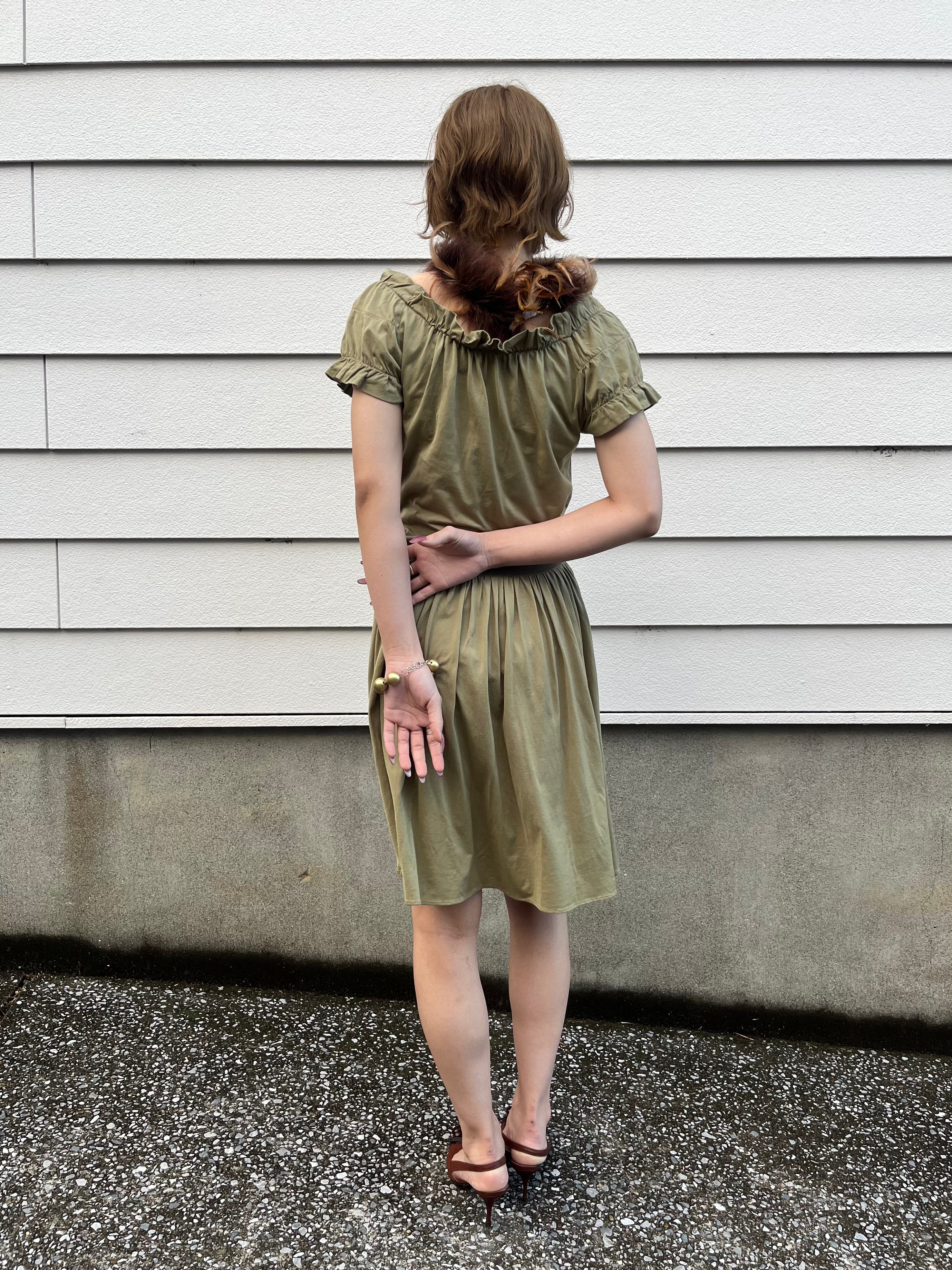 MOCHINO khaki dress