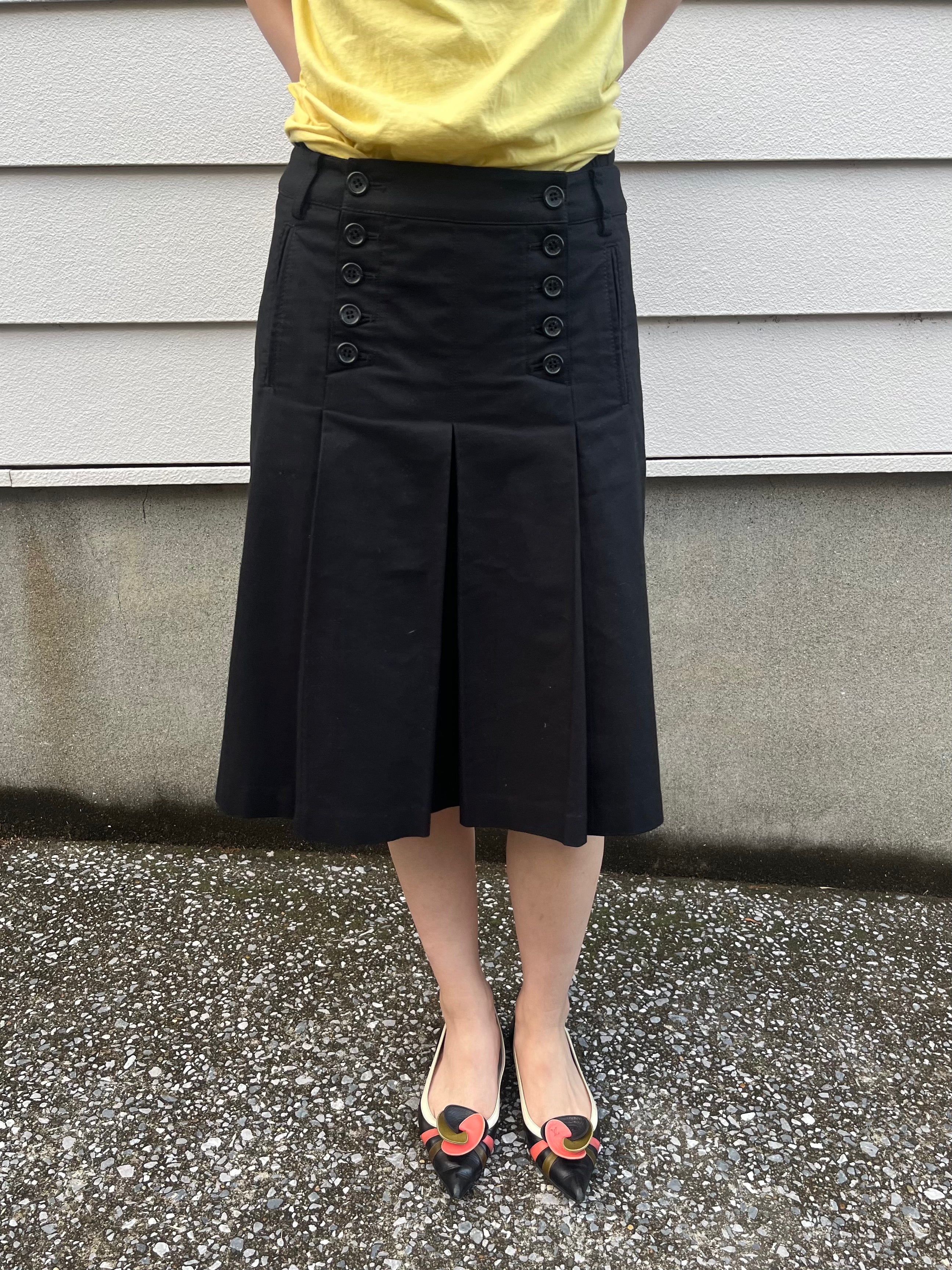 MICHAEL KORS double button black skirt
