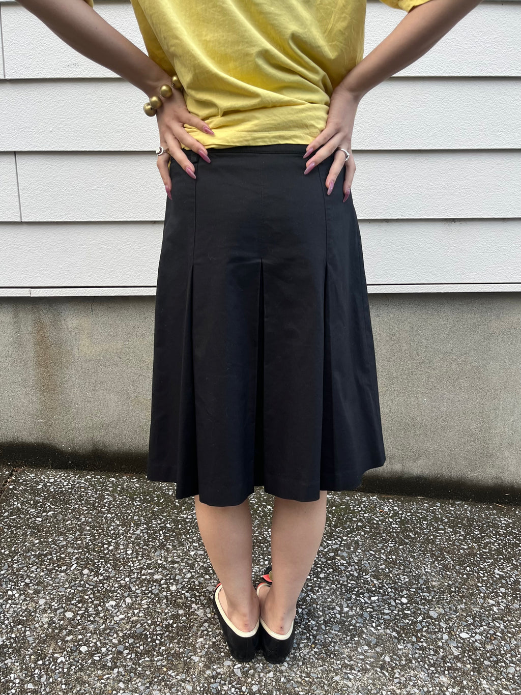 MICHAEL KORS double button black skirt