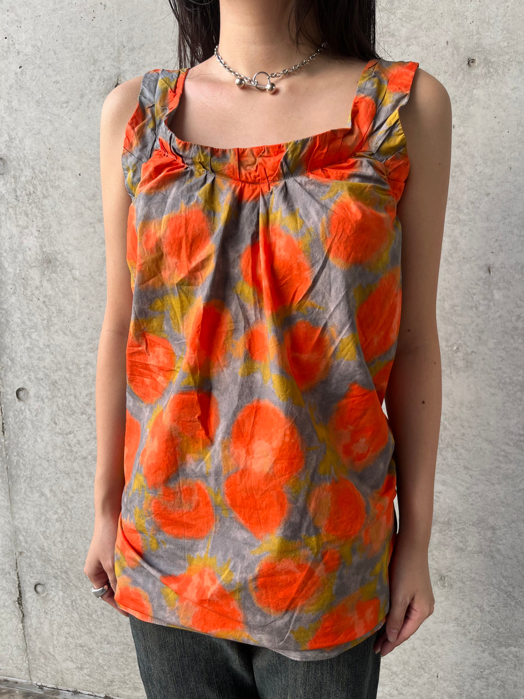 MARNI orange dyeing top