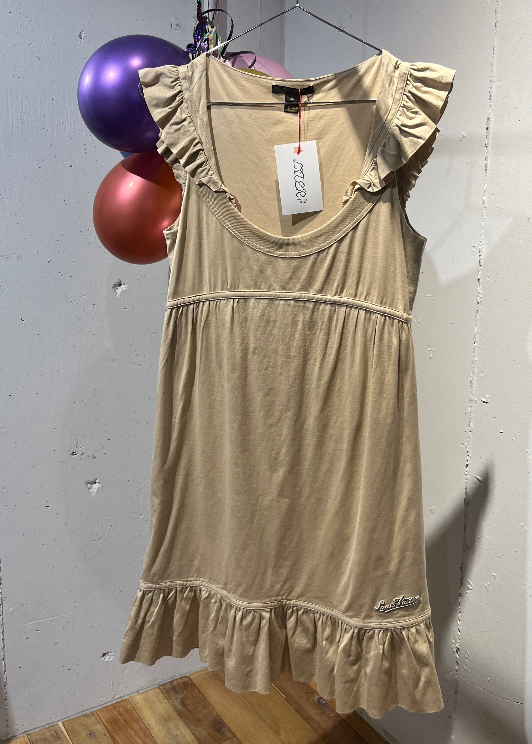 LOUIS VUITTON beige dress