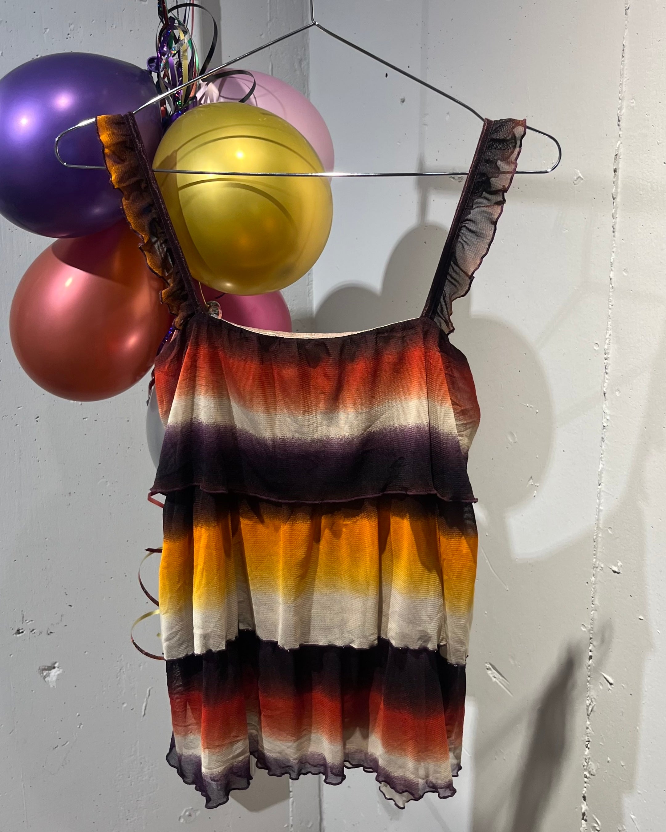 three tone tiered camisole