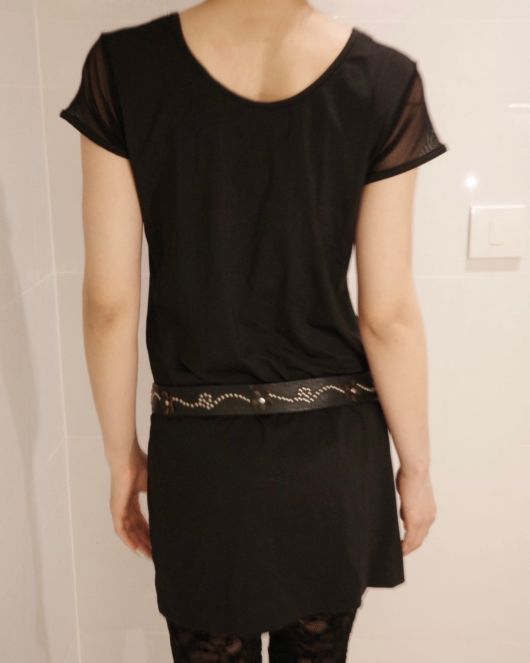 D&G black logo dress