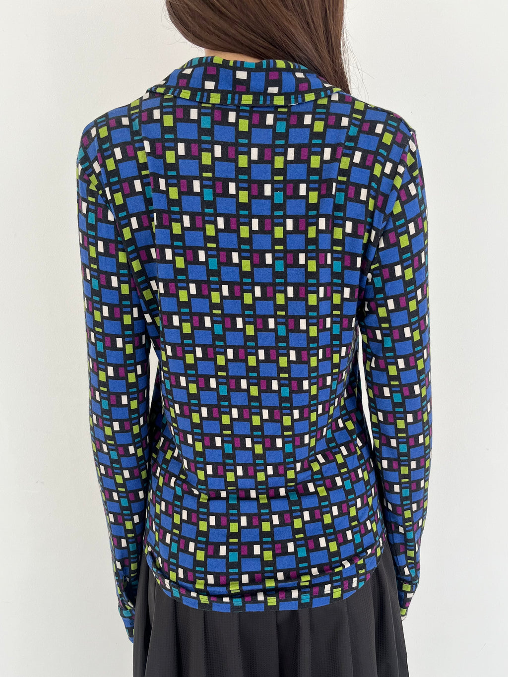 agnes b. patterned cotton shirt