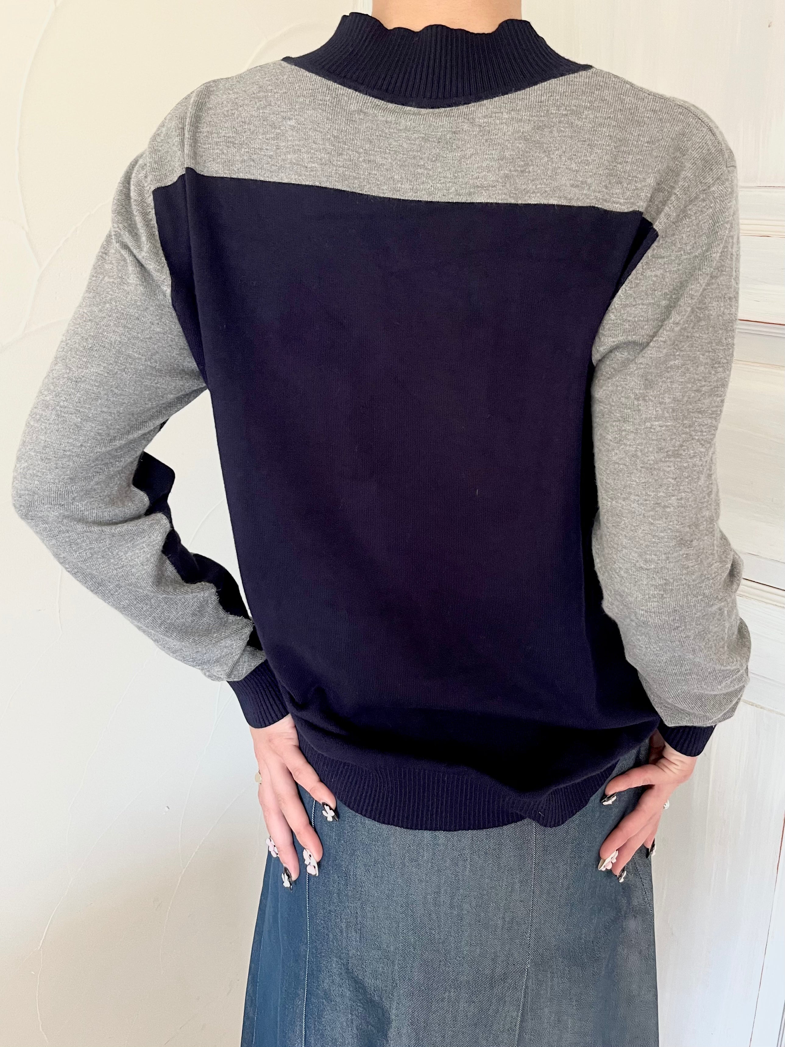 D&G bi-color knit top