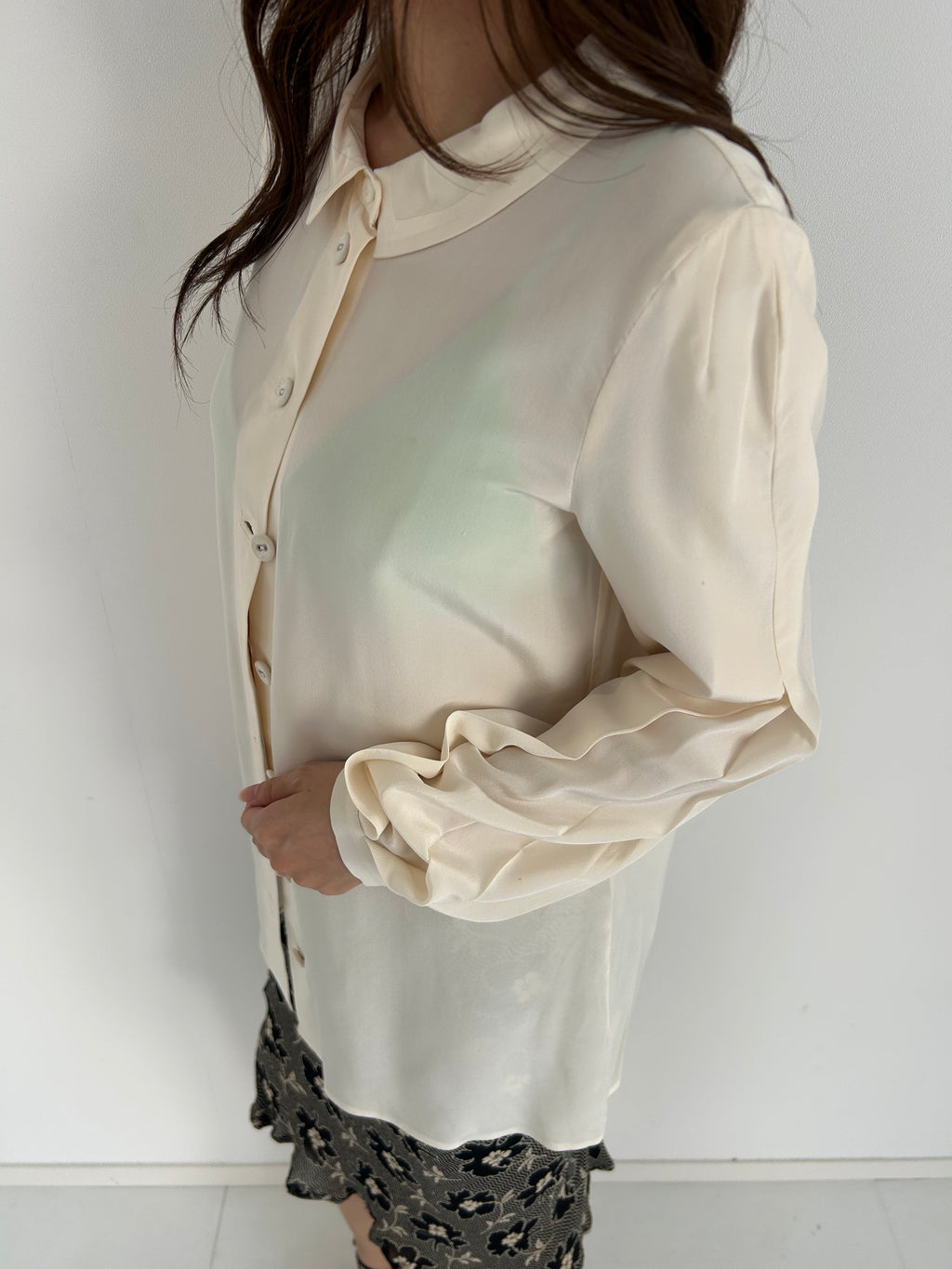 PRADA silk white shirt