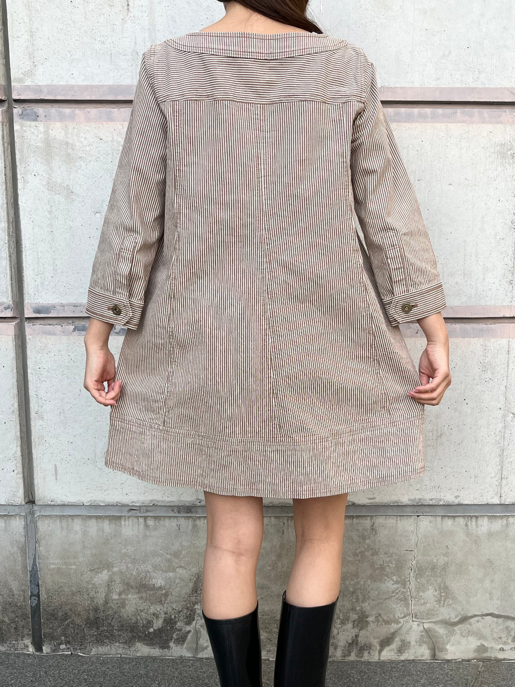 Burberry stripe denim dress