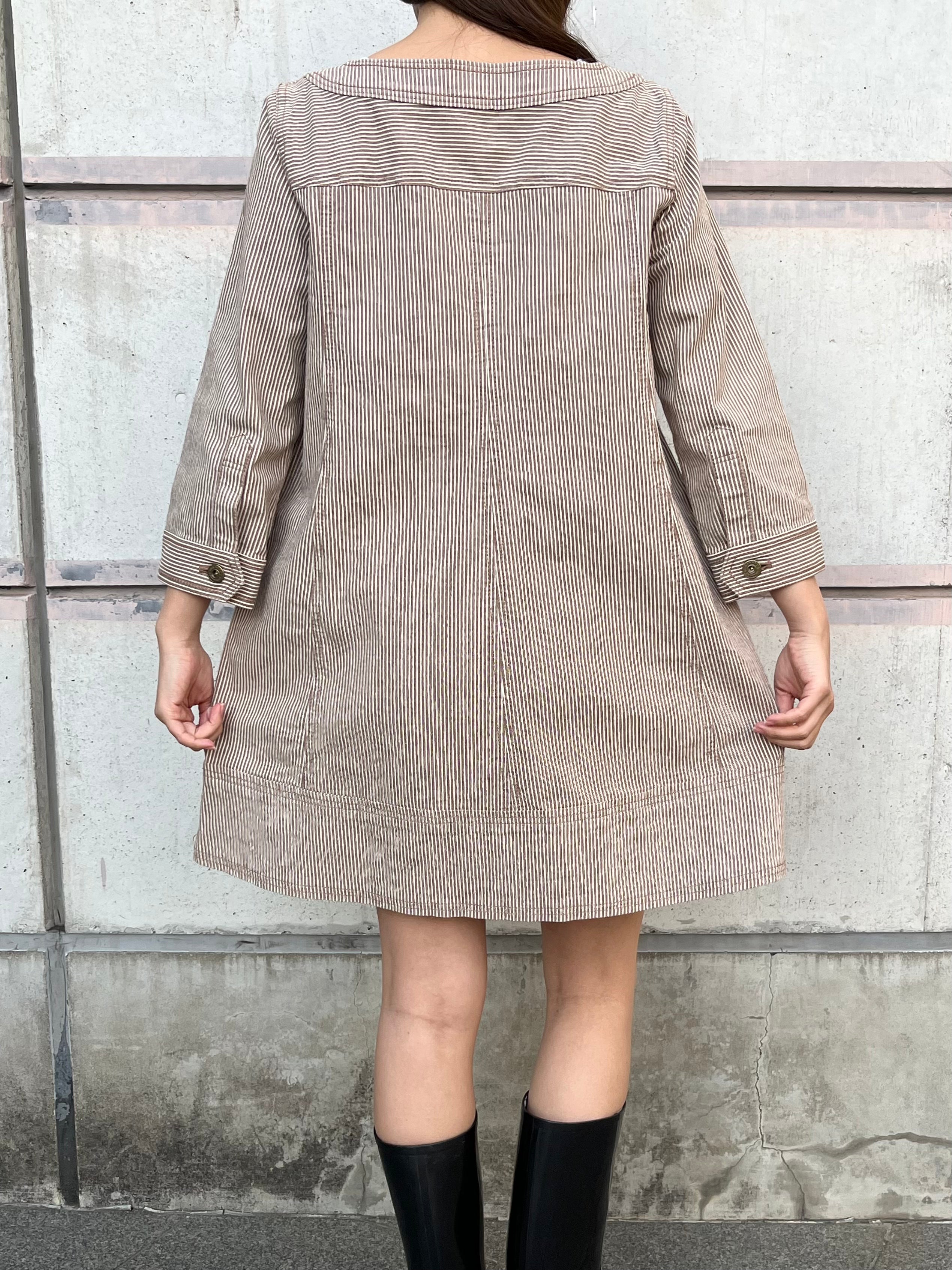 Burberry stripe denim dress