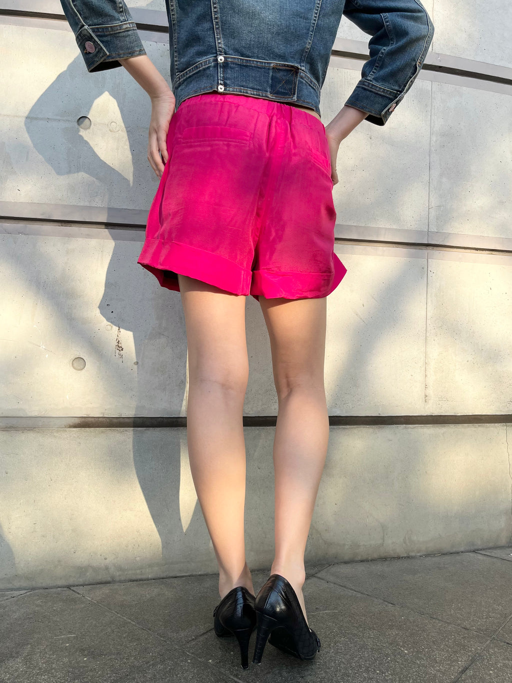 See by Chloe pink short pants