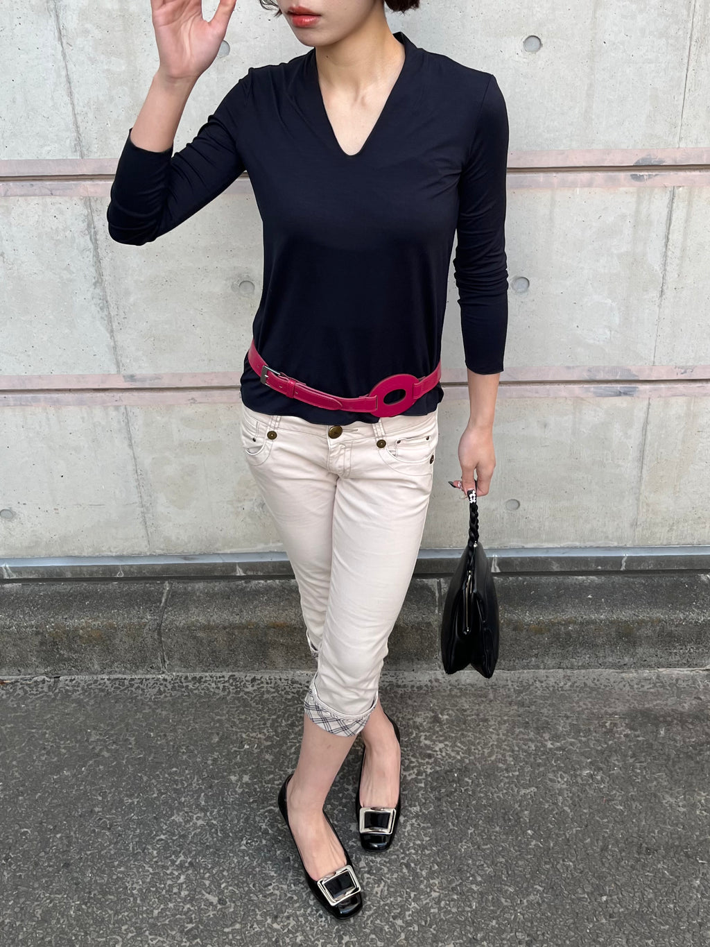 EMPORIO ARMANI navy tops