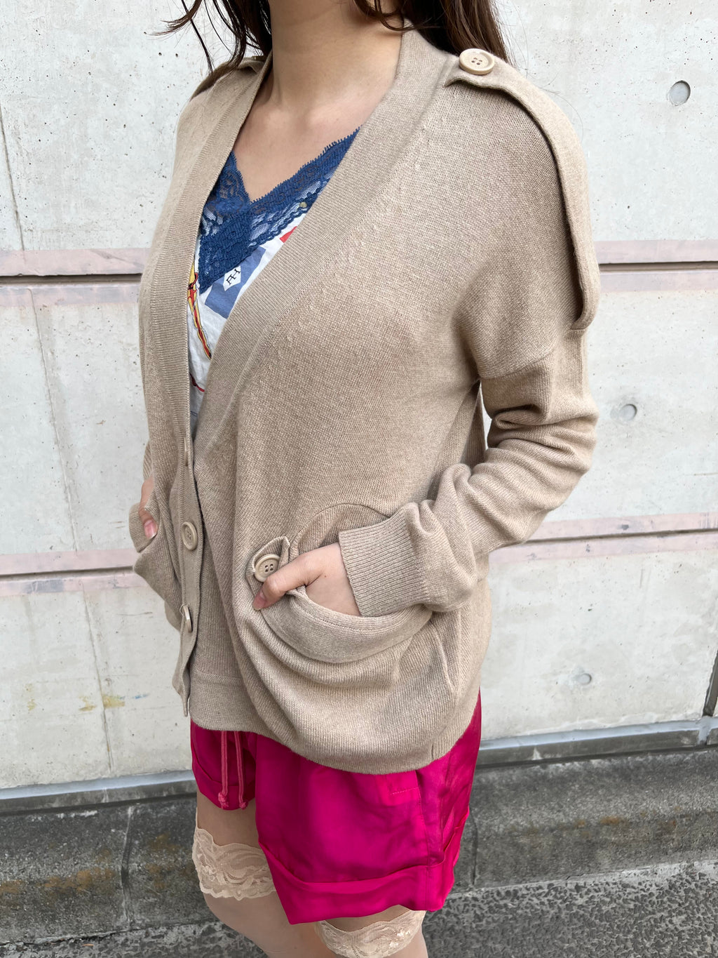 See by Chloe camel cardigan