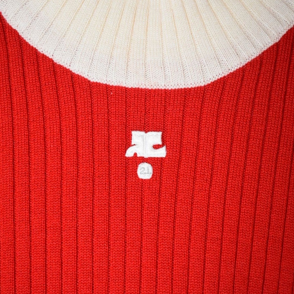 Courrèges bi-color knit