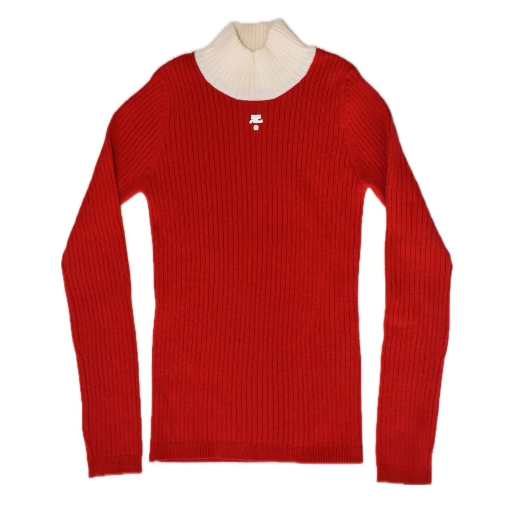 Courrèges bi-color knit